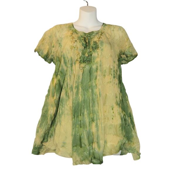 Advance Womens OSFM Top Embroidered Sequins Goblincore Fairy grunge Festival - Picture 6 of 11